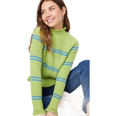 Inny producent TRENDYOL SWETER DAMSKI Z GOLFEM W PASKI Z PRĄŻKOWANEJ DZIANINY S 5EA* Inny producent TRENDYOL SWETER DAMSKI Z GOLFEM W PASKI Z PRĄŻKOWANEJ DZIANINY S 5EA*
