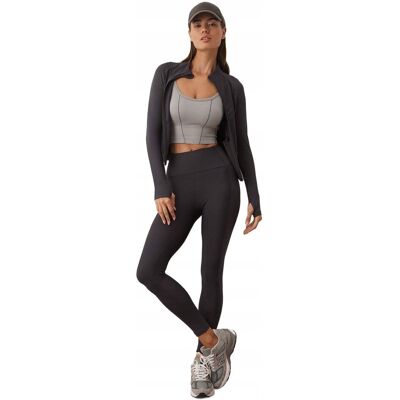Inny producent TRENDYOL SZARE DAMSKIE LEGGINSY Z EFEKTEM PRĄŻKA WYSOKI STAN 36 5EA Inny producent TRENDYOL SZARE DAMSKIE LEGGINSY Z EFEKTEM PRĄŻKA WYSOKI STAN 36 5EA