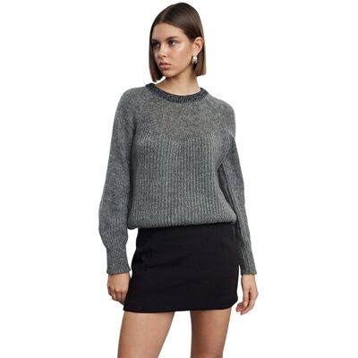 Inny producent TRENDYOL SZARY SWETER DAMSKI Z RĘKAWEM DŁUGIM I OZDOBNYM DEKOLTEM M 5EA* Inny producent TRENDYOL SZARY SWETER DAMSKI Z RĘKAWEM DŁUGIM I OZDOBNYM DEKOLTEM M 5EA*