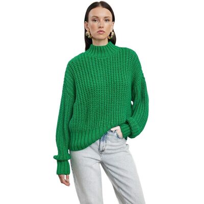Inny producent TRENDYOL ZIELONY SWETER DAMSKI Z GOLFEM I FAKTURĄ WARKOCZA M 5EA* Inny producent TRENDYOL ZIELONY SWETER DAMSKI Z GOLFEM I FAKTURĄ WARKOCZA M 5EA*
