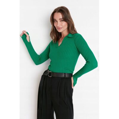 Inny producent TRENDYOL ZIELONY SWETER DAMSKI Z PÓŁGOLFEM I DŁUGIM RĘKAWEM 36 5_A Inny producent TRENDYOL ZIELONY SWETER DAMSKI Z PÓŁGOLFEM I DŁUGIM RĘKAWEM 36 5_A