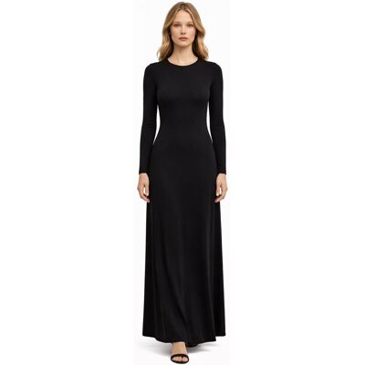 TWINSET CZARNA SUKNIA MAXI Z LEJĄCEGO MATERIAŁU Z WIĄZANIEM 40 1I3A TWINSET CZARNA SUKNIA MAXI Z LEJĄCEGO MATERIAŁU Z WIĄZANIEM 40 1I3A