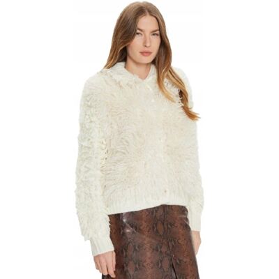 Twinset Sweter Damski Ecru Ozdobny Z Gładkim Wykończeniem M I1D Twinset Sweter Damski Ecru Ozdobny Z Gładkim Wykończeniem M I1D