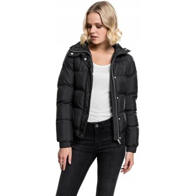 URBAN CLASSICS CZARNA PIKOWANA KURTKA Z KAPTUREM XL 6BA URBAN CLASSICS CZARNA PIKOWANA KURTKA Z KAPTUREM XL 6BA