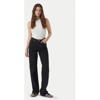 Inny producent VERO MODA CZARNE JEANSY PROSTE Z WYSOKIM STANEM BAWEŁNA 30/30 6EA Inny producent VERO MODA CZARNE JEANSY PROSTE Z WYSOKIM STANEM BAWEŁNA 30/30 6EA