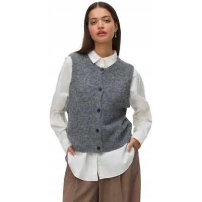 Inny producent VERO MODA GŁADKA KAMIZELKA Z GUZIKAMI SZARA XS J5A Inny producent VERO MODA GŁADKA KAMIZELKA Z GUZIKAMI SZARA XS J5A