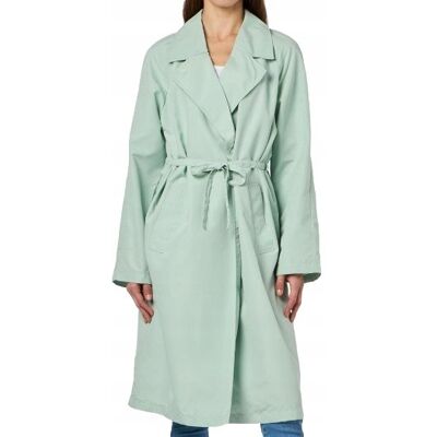 Inny producent VERO MODA MIĘTOWY PŁASZCZ KLASYCZNY Z PASKIEM I KLAPAMI L 1J9A Inny producent VERO MODA MIĘTOWY PŁASZCZ KLASYCZNY Z PASKIEM I KLAPAMI L 1J9A