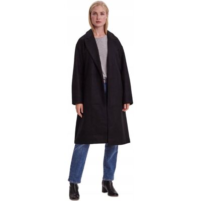 VERO MODA PŁASZCZ DAMSKI CZARNY KLASYCZNY S JPA VERO MODA PŁASZCZ DAMSKI CZARNY KLASYCZNY S JPA