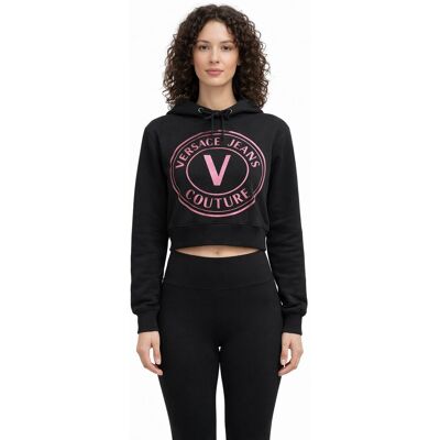Inny producent VERSACE JEANS CZARNA BLUZA Z KAPTUREM Z RÓŻOWYM NADRUKIEM M 1I1E Inny producent VERSACE JEANS CZARNA BLUZA Z KAPTUREM Z RÓŻOWYM NADRUKIEM M 1I1E