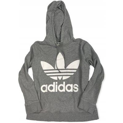 Wciągana bluza damska kaptur szara ADIDAS 36 S Wciągana bluza damska kaptur szara ADIDAS 36 S