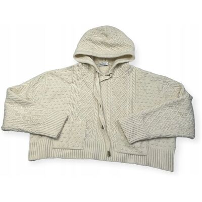 Wciągana bluza damska sweterkowa z kapturem Zara L Wciągana bluza damska sweterkowa z kapturem Zara L