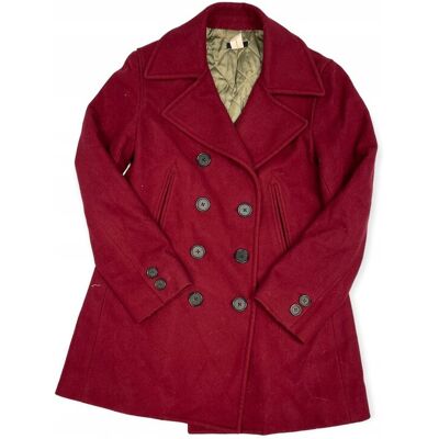 Inny producent Wełniany płaszcz damski J. CREW S Inny producent Wełniany płaszcz damski J. CREW S