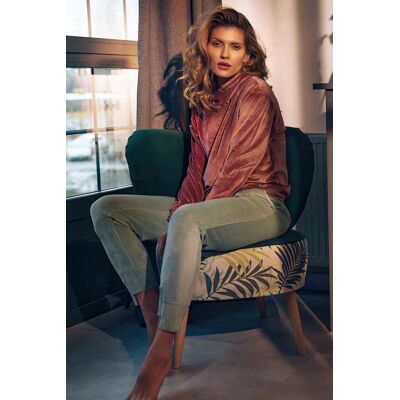 FIGL welurowa BLUZA damska ZE STÓJKĄ z kapturem DRES różowa XL FIGL welurowa BLUZA damska ZE STÓJKĄ z kapturem DRES różowa XL