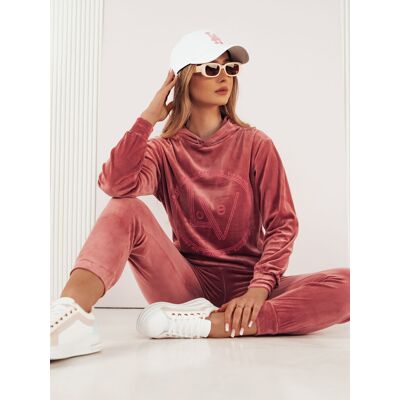 Welurowy komplet damski VIP PRIVATE różowy Dstreet AY0868-L/XL Welurowy komplet damski VIP PRIVATE różowy Dstreet AY0868-L/XL