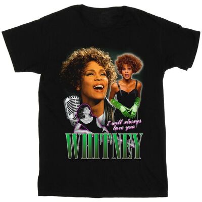 Whitney Houston Koszulka Damska / Damska I Will Always Love You Homage Cotton Boyfriend T-Shirt (S (52-55 Cm) / Czarny) Whitney Houston Koszulka Damska / Damska I Will Always Love You Homage Cotton Boyfriend T-Shirt (S (52-55 Cm) / Czarny)