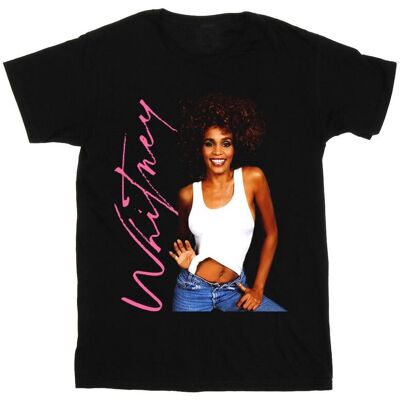 Whitney Houston Koszulka Damska/ Damska Whitney Smile Cotton Boyfriend T-Shirt (M / Czarny) Whitney Houston Koszulka Damska/ Damska Whitney Smile Cotton Boyfriend T-Shirt (M / Czarny)