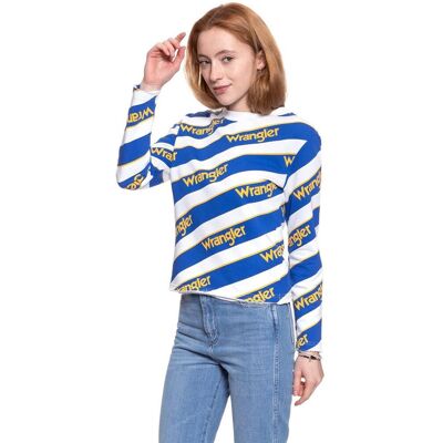 Wrangler Bluza damska, B&Y; All Over Swt White W610Chy12, rozmiar XS Wrangler Bluza damska, B&Y; All Over Swt White W610Chy12, rozmiar XS