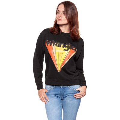 Wrangler Bluza damska, Retro Sweat Faded Black W6085Hpv6 $, rozmiar S Wrangler Bluza damska, Retro Sweat Faded Black W6085Hpv6 $, rozmiar S