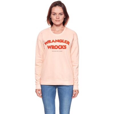 Wrangler Bluza damska, Wrocks Sweat Peach Parfait W601Ohyud, rozmiar S Wrangler Bluza damska, Wrocks Sweat Peach Parfait W601Ohyud, rozmiar S