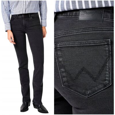 Wrangler BOOTCUT Blackout rozszerzane damskie spodnie jeansowe W32 L32 Wrangler BOOTCUT Blackout rozszerzane damskie spodnie jeansowe W32 L32