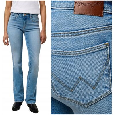 Wrangler BOOTCUT MistyTwilight rozszerzane damskie spodnie jeansowe W30 L32 Wrangler BOOTCUT MistyTwilight rozszerzane damskie spodnie jeansowe W30 L32
