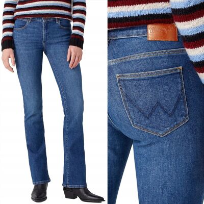 Wrangler BOOTCUT Renegade Body Bespoke ROZSZERZANE CIEMNY DżINS W29 L32 Wrangler BOOTCUT Renegade Body Bespoke ROZSZERZANE CIEMNY DżINS W29 L32
