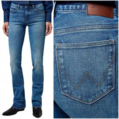 Wrangler BOOTCUT Rustler Wash rozszerzane damskie spodnie jeansowe W30 L32 Wrangler BOOTCUT Rustler Wash rozszerzane damskie spodnie jeansowe W30 L32