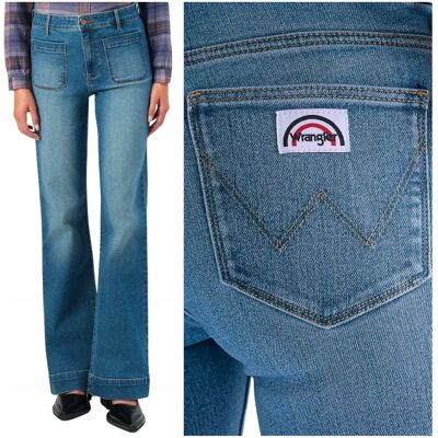 Wrangler Flare Melody damskie spodnie jeansowe dzwony W27 L34 Wrangler Flare Melody damskie spodnie jeansowe dzwony W27 L34