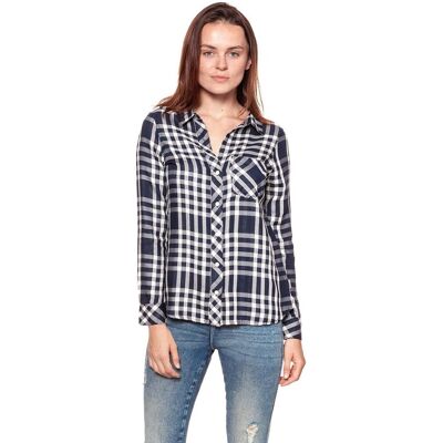 Wrangler Koszula damska, Fluid Shirt Navy W5239Sl35, rozmiar XS Wrangler Koszula damska, Fluid Shirt Navy W5239Sl35, rozmiar XS