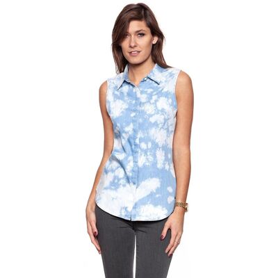 Wrangler Koszula damska, S/L Fade Blouse Tie-Dyed W5211Lwbe, rozmiar S Wrangler Koszula damska, S/L Fade Blouse Tie-Dyed W5211Lwbe, rozmiar S