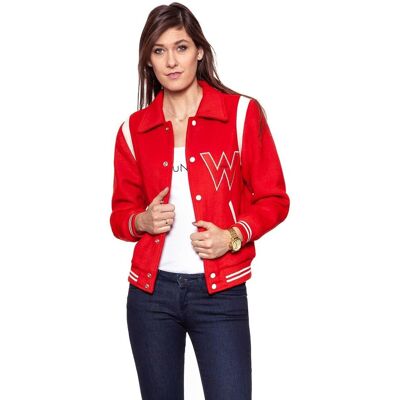Wrangler Kurtka damska, Bomber Jacket Salsa Red W4130Vuwn, rozmiar XS Wrangler Kurtka damska, Bomber Jacket Salsa Red W4130Vuwn, rozmiar XS