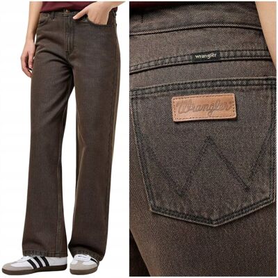 Wrangler Loose Straight luźne wysokie damskie spodnie jeansowe W29 L30 Wrangler Loose Straight luźne wysokie damskie spodnie jeansowe W29 L30