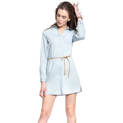 Wrangler Shirt Dress Light Idnigo W90575G2E-Xs Wrangler Shirt Dress Light Idnigo W90575G2E-Xs