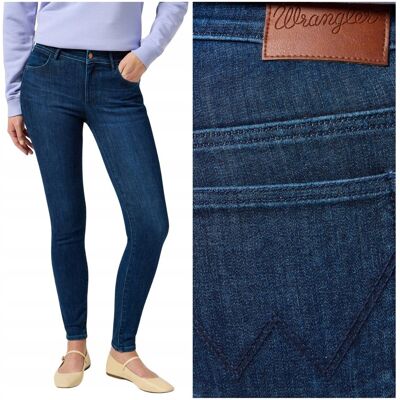 Wrangler SKINNY Golden Years damskie spodnie jeansowe rurki W29 L30 Wrangler SKINNY Golden Years damskie spodnie jeansowe rurki W29 L30