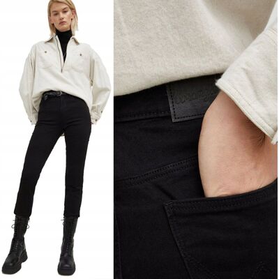 Wrangler SLIM Perfect Black CZARNY DżINS W38 L32 Wrangler SLIM Perfect Black CZARNY DżINS W38 L32
