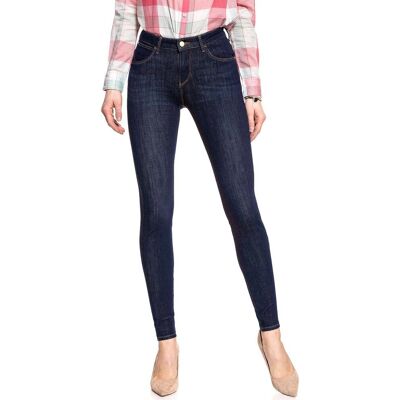 Wrangler Spodnie damskie, Super Skinny Dark Night W29Jgt21V, rozmiar W24 L32 Wrangler Spodnie damskie, Super Skinny Dark Night W29Jgt21V, rozmiar W24 L32