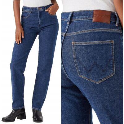 Wrangler STRAIGHT Dark Turn PROSTE WYŻSZY STAN CIEMNY DżINS W27 L32 Wrangler STRAIGHT Dark Turn PROSTE WYŻSZY STAN CIEMNY DżINS W27 L32