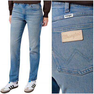 Wrangler SUNSET DustyIndigo wysokie proste damskie spodnie jeansowe W31 L32 Wrangler SUNSET DustyIndigo wysokie proste damskie spodnie jeansowe W31 L32