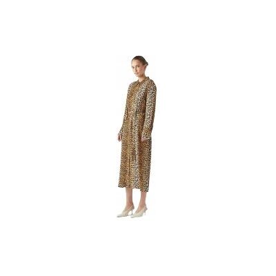 Inny producent YAS SUKIENKA MIDI Z DŁUGIM RĘKAWEM W PANTERKĘ Z PODSZEWKĄ 38 X_A Inny producent YAS SUKIENKA MIDI Z DŁUGIM RĘKAWEM W PANTERKĘ Z PODSZEWKĄ 38 X_A