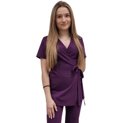 M&C Żakiet kopertowy, tunika fiolet basic premium roz. XL M&C Żakiet kopertowy, tunika fiolet basic premium roz. XL