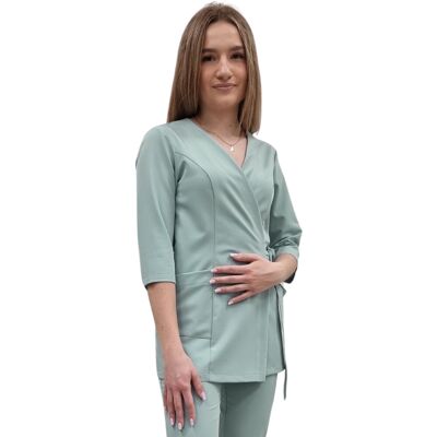 M&C Żakiet kopertowy, tunika mięta basic premium rękaw 3/4 roz. XL M&C Żakiet kopertowy, tunika mięta basic premium rękaw 3/4 roz. XL
