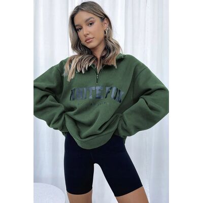 Inny producent ZIELONA BLUZA DAMSKA Z ZAMKIEM I NADRUKIEM WHITE FOX M 5GA* Inny producent ZIELONA BLUZA DAMSKA Z ZAMKIEM I NADRUKIEM WHITE FOX M 5GA*