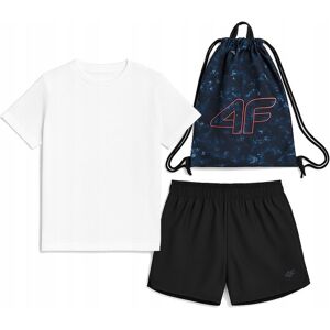 Strój na WF komplet dziecięcy 4F koszulka + spodenki + worek M085 146-152 Strój na WF komplet dziecięcy 4F koszulka + spodenki + worek M085 146-152
