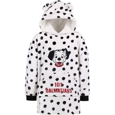 Disney 101 Dalmatyńczyków Biała Bluza/Szlafrok Z Kapturem, Dziecięca - Rozmiar - 104-116 Cm Disney 101 Dalmatyńczyków Biała Bluza/Szlafrok Z Kapturem, Dziecięca - Rozmiar - 104-116 Cm