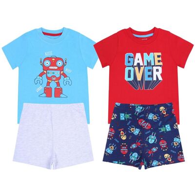 sarcia.eu 2 x Niebiesko-czerwona piżama w roboty 18-24 m 92 cm sarcia.eu 2 x Niebiesko-czerwona piżama w roboty 18-24 m 92 cm