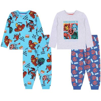 sarcia.eu 2x Niebiesko-szara piżama na długi rękaw MARVEL, OEKO-TEX 3-6 m 68 cm sarcia.eu 2x Niebiesko-szara piżama na długi rękaw MARVEL, OEKO-TEX 3-6 m 68 cm