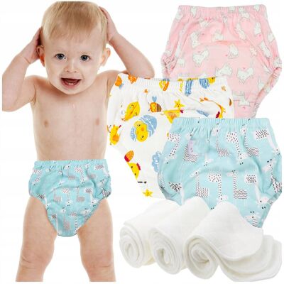 MAWE 3x Majtki treningowe dla dzieci 9-13 kg pieluchy nauki sikania + 10 wkładów MAWE 3x Majtki treningowe dla dzieci 9-13 kg pieluchy nauki sikania + 10 wkładów
