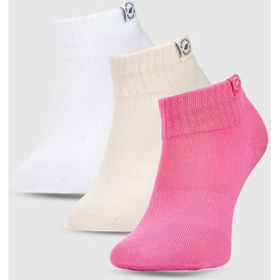 Skarpetki casual za kostkę (3-pack) dziewczęce 4FJWSS25USOCF347-90S Wielokolorowy Roz. 35-37 Skarpetki casual za kostkę (3-pack) dziewczęce 4FJWSS25USOCF347-90S Wielokolorowy Roz. 35-37