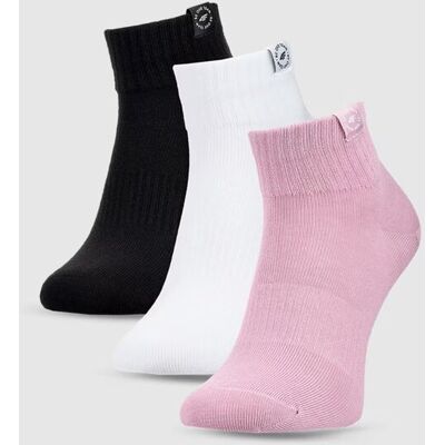 Skarpetki casual za kostkę (3-pack) dziewczęce 4FJWSS25USOCF347-91S Wielokolorowy Roz. 32-34 Skarpetki casual za kostkę (3-pack) dziewczęce 4FJWSS25USOCF347-91S Wielokolorowy Roz. 32-34