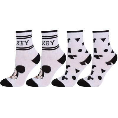 sarcia.eu 4x Szare, chłopięce skarpetki Myszka Mickey DISNEY, certyfikat OEKO-TEX 31-34 EU sarcia.eu 4x Szare, chłopięce skarpetki Myszka Mickey DISNEY, certyfikat OEKO-TEX 31-34 EU